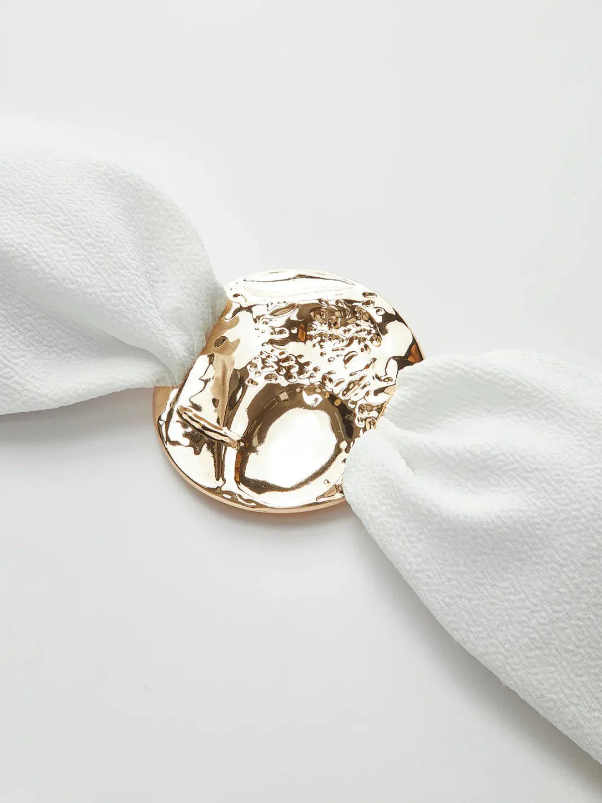 Three-Piece Bandeau Bikini Beach Set with Gold Accent and Cover-Up