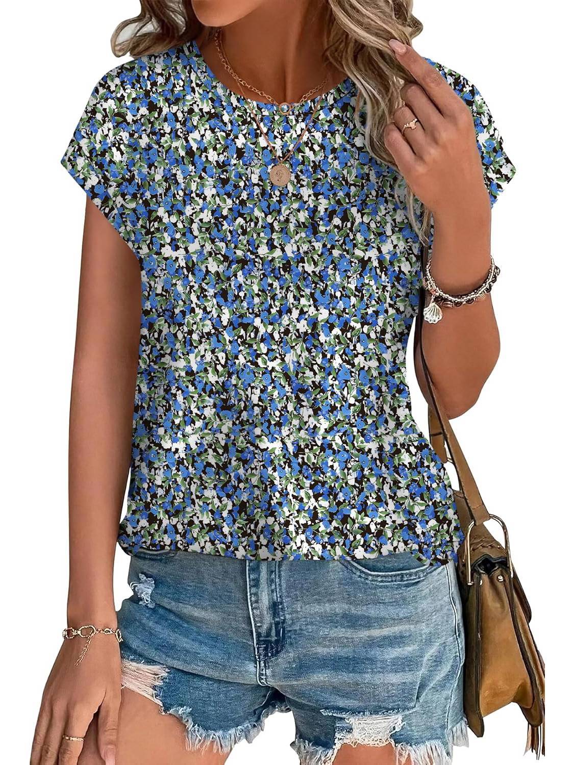 Blue floral / 2XL
