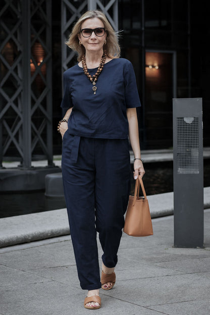 100% Cotton Linen Monochrome Co-ord