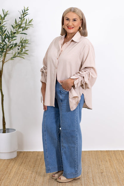 Laura | Oversized Striped Shirt