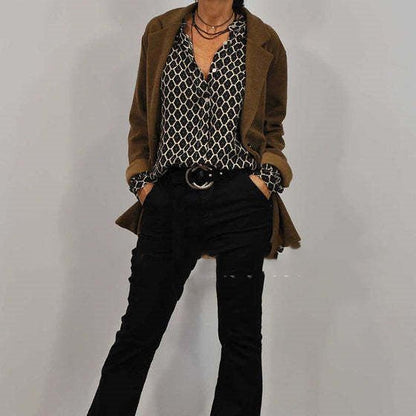 Antonia | Graceful Patterned Long-Sleeve