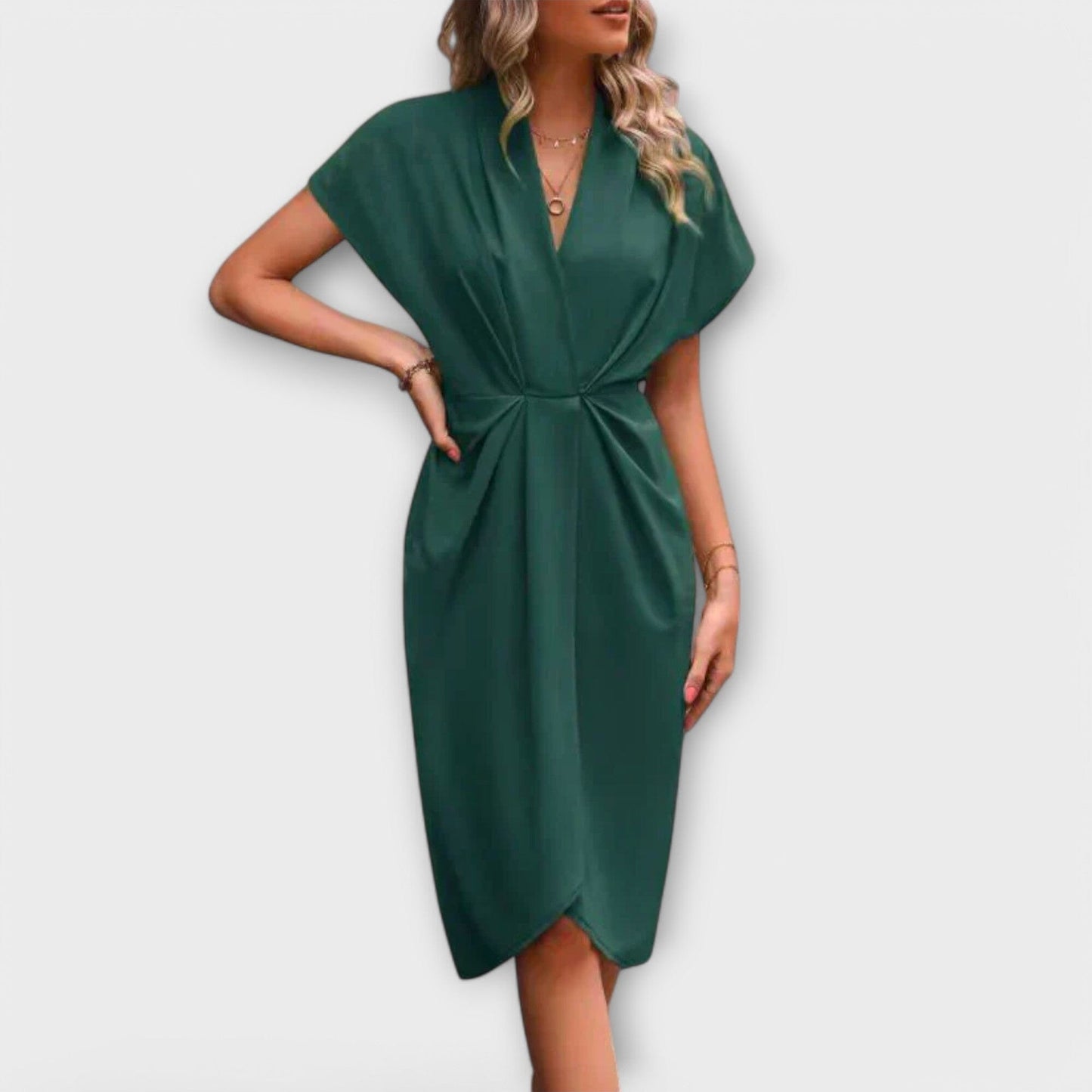 Elegant Midi Cocktail Dress for Women