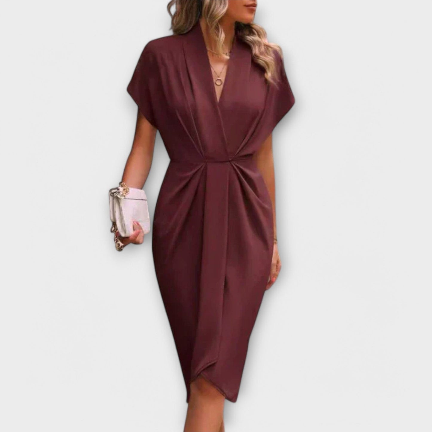 Elegant Midi Cocktail Dress for Women